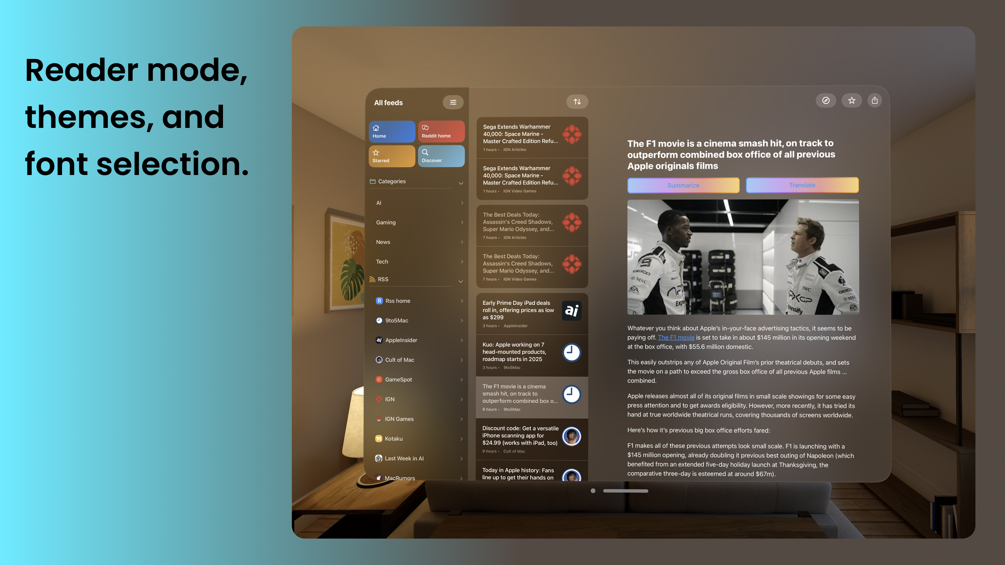 NewsNinja Vision Pro screenshot 3